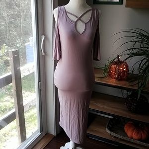 Caution in the wind maxi dress